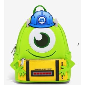 Loungefly Disney Pixar Monsters Inc. Mike Wazowski Mini Backpack